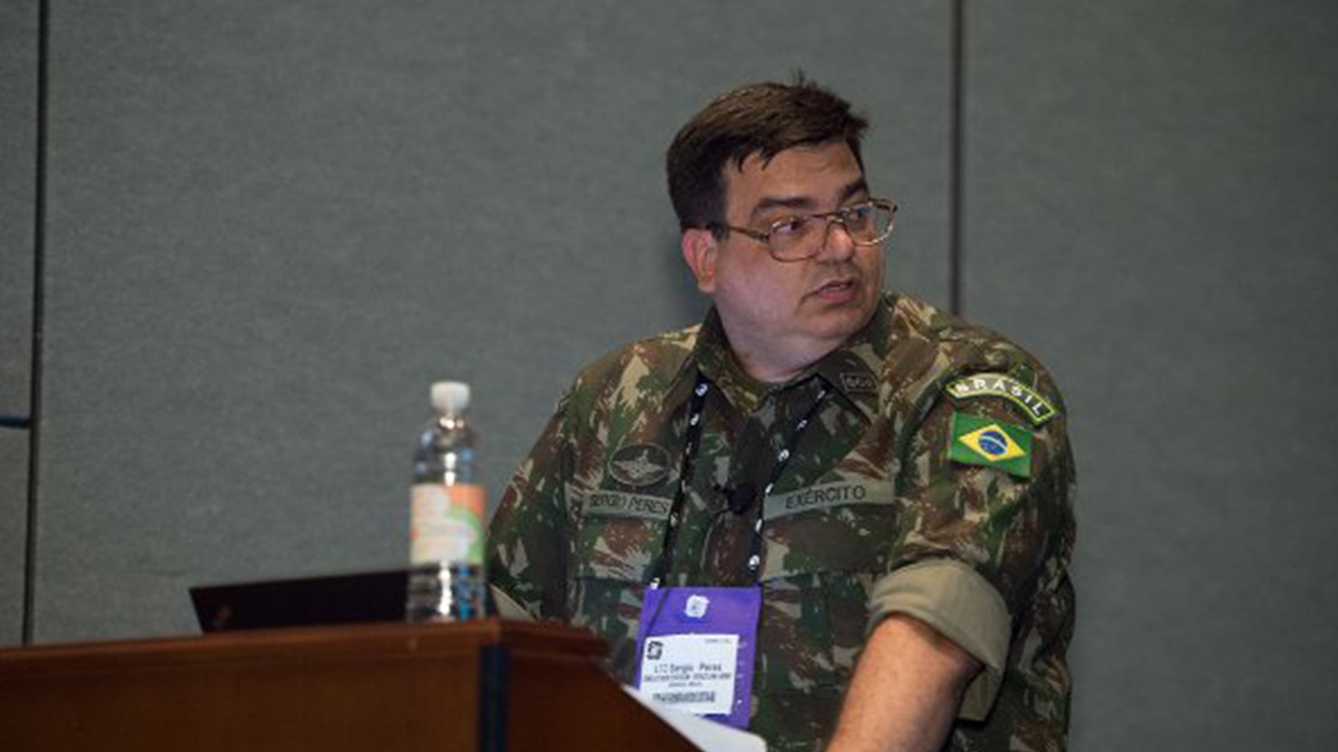 Palestra sobre exercício LVC na I/ITSEC 2014